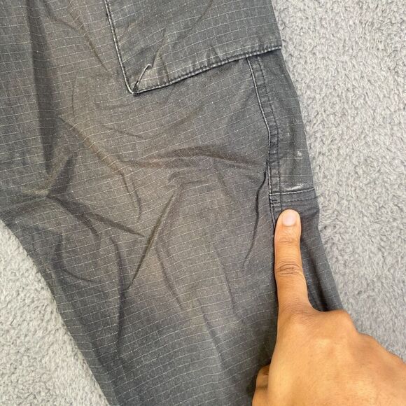 Mens 686 All Time Wide Taper black ripstop Cotton Cargo Small - Picture 5 of 10
